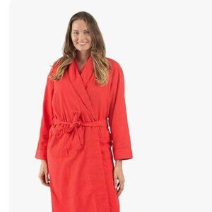 New Women's XS Red Flannel Robe
